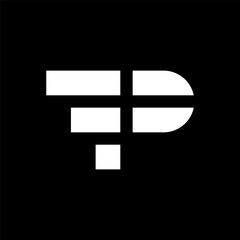 Letter FP or PF creative logo design