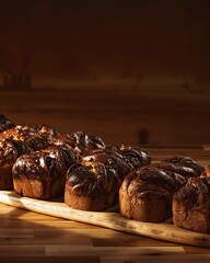 Golden-brown cozonac sits proudly on a wooden board, showcasing its rich, twisted shape. This festive bread blends the essence of Romanian traditions with Ottoman and Austro-Hungarian influences