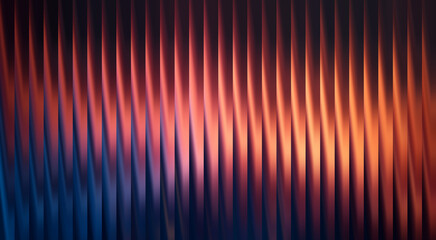 Abstract lines creating a colorful and dynamic pattern, with shades of red, orange, and blue