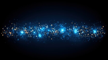 Dynamic molecular visualization laboratory digital artwork futuristic abstract science concept