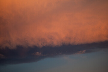 Scenic View of Clouds at Sunset