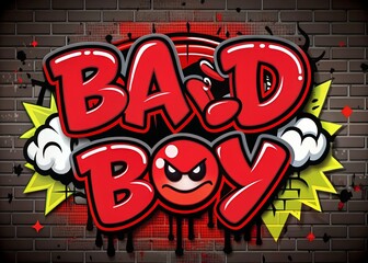 Bad Boy Graffiti Illustration