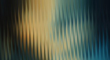 Abstract, textured background with a blend of gold and blue colors and vertical pattern 
