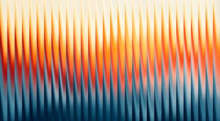 Abstract and Colorful Vertical Lines of orange, blue and yellow creates a vibrant and dynamic pattern