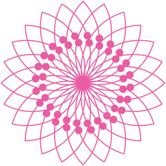  pink Round Vector Ornament Mandala background design
