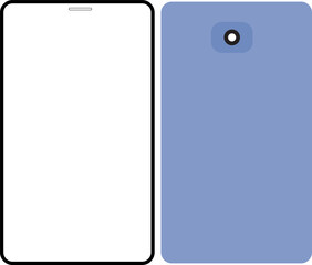 Two rectangular tags one white and one blue with a hole for hanging illustration
