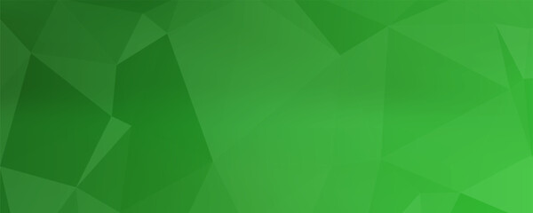 Abstract triangle pattern background texture. Geometric low polygon in green gradient design for wallpaper, greeting, banner,