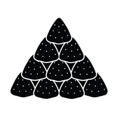 Date Filled Makrout Pyramid Shape