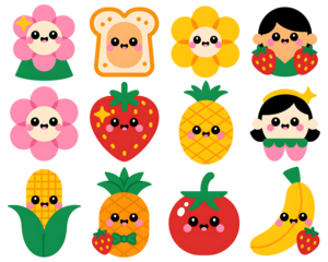 set of cartoon animals