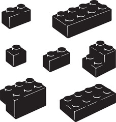 set of silhouette bock