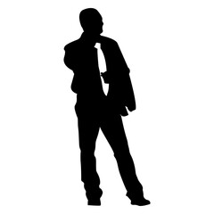 Obraz premium Businessman Silhouette