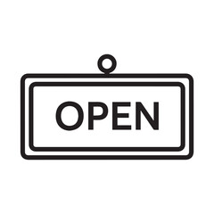We Are Open Sign Vector Art Store Hours Business Information Retail Shopping Entrance Signage Operation Hours Commercial