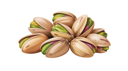  pistachios nuts in shell isolated on transparent background PNG	
