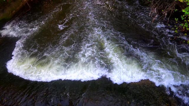fiume con colori autunnali