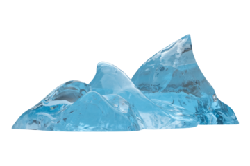Stunning glacial ice formation in vibrant blue, perfect for environmental concepts, travel themes, and modern design projects