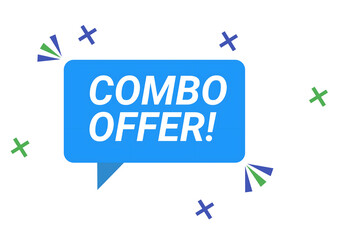 Bright Blue Combo Offer Banner Design – Modern Sale Promotion Graphic for Marketing and E-Commerce
