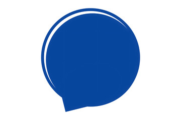 Dark Blue Speech Bubble Icon – Modern Chat, Communication, and Messaging Symbol Design
