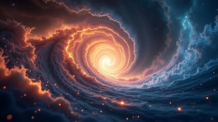 Silhouette of a woman meditating in a yoga pose on a mountain cliff at sunset