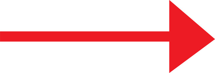 red arrow isolated on white