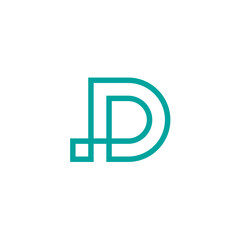 Minimal Letter D Monogram Logo