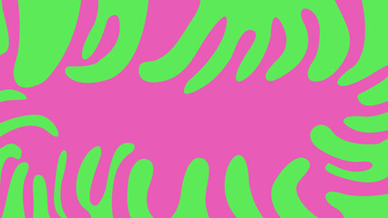 Obraz premium Abstract Green and Pink Wavy Pattern Background
