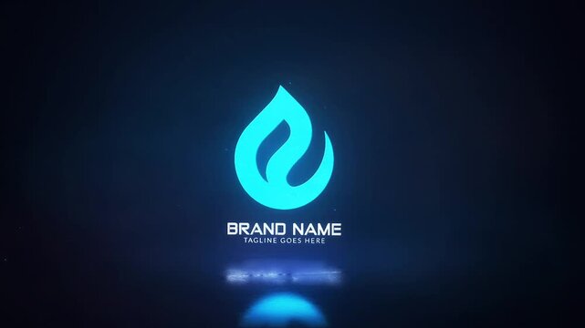 Colorful Hologram Logo Reveal