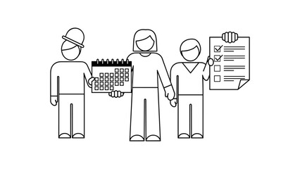 Teamwork planning schedule