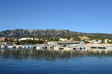 Fototapeta premium marina of La Rapita, Tarragona province, Catalonia, Spain