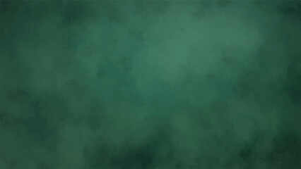 Abstract dark green textured with a cloudy, smoky gradient effect. Soft, diffused tones blending seamlessly from deep emerald to muted forest green. Watercolor or mist, giving a moody, mysterious.