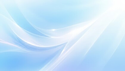 Fototapeta premium Elegant flowing abstract background with soft blue and white colors, perfect for website design, branding, and modern visual concepts