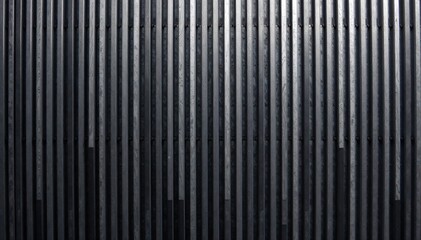 Obraz premium Abstract composition of thin, parallel lines in varying shades of silver and grey. An abstract, minimalist composition of numerous thin, parallel lines in varying shades of brushed silver and dark