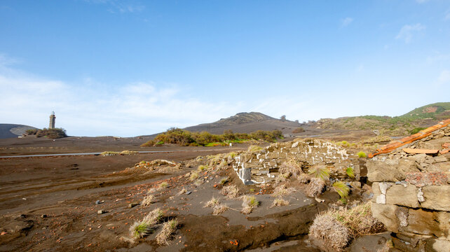 Old village buried under volcanic ashes in Comprido