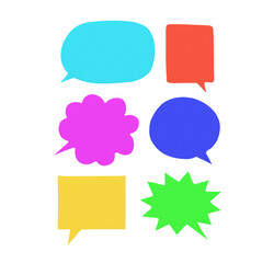 Hand drawn colorful textured pop ups