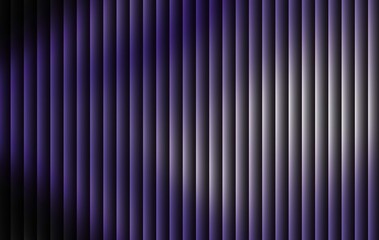 Obraz premium Purple and white ribbed gradient background with smooth glass texture and vertical illumination lines – elegant abstract digital wallpaper design isolated on black