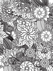 Fototapeta premium Fantasy Garden Coloring Pages