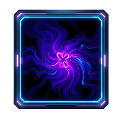 abstract background with blue flowers