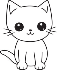 cartoon cat coloring book