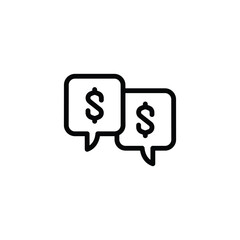 Financial advice or consulting outline icon vector design good for web or mobile app