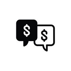 Financial advice or consulting solid icon vector design good for web or mobile app