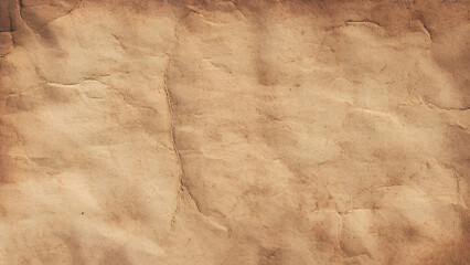 Old crumpled paper texture or vintage background