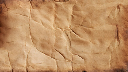 Old crumpled paper texture or vintage background