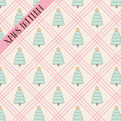 Cute Christmas tree pattern