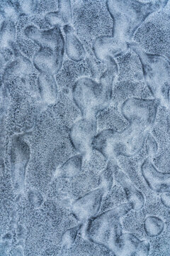 Abstract icy texture with organic shapes