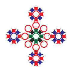 Abstract colorful artwork design