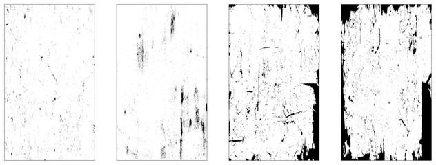 Black grunge dust splash texture collection.