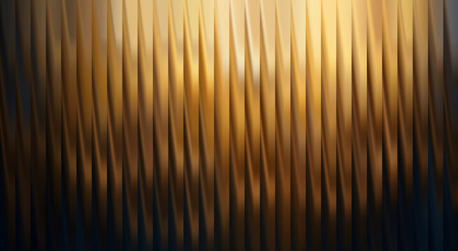 Abstract vertical gold textured lines creating a sense of depth and elegance. The image features a play of light and shadow