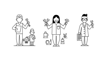 Diverse group of mechanics and engineers