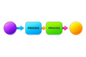 Colorful vector set of numbered circle buttons and icons for web business design concepts