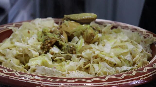 Step-by-Step Preparation of Traditional Moroccan Rfissa Dough with Fenugreek and Lentils &mdash; Handmade in Kitchen