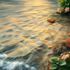 yellow flower in water